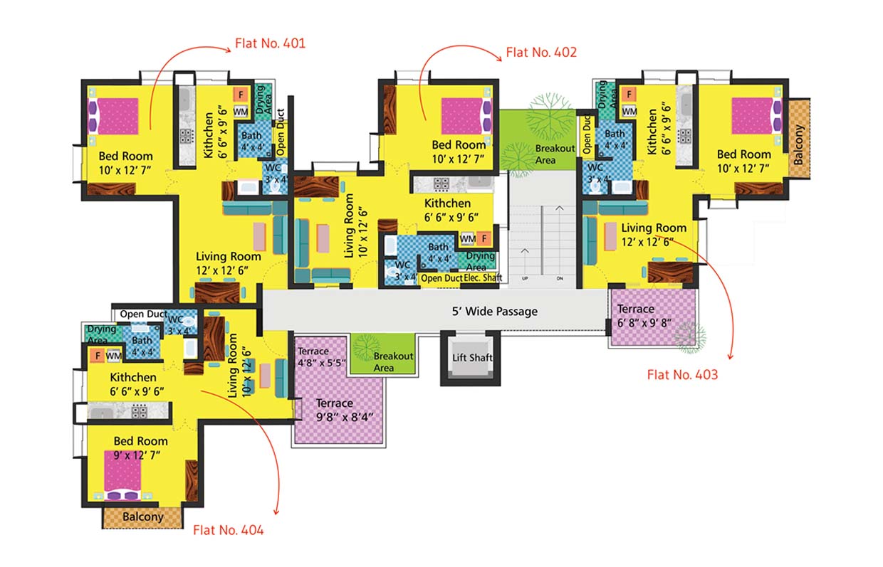 vivoli-housing-complex-neral-floor-plan-phase-1-fourth-floor